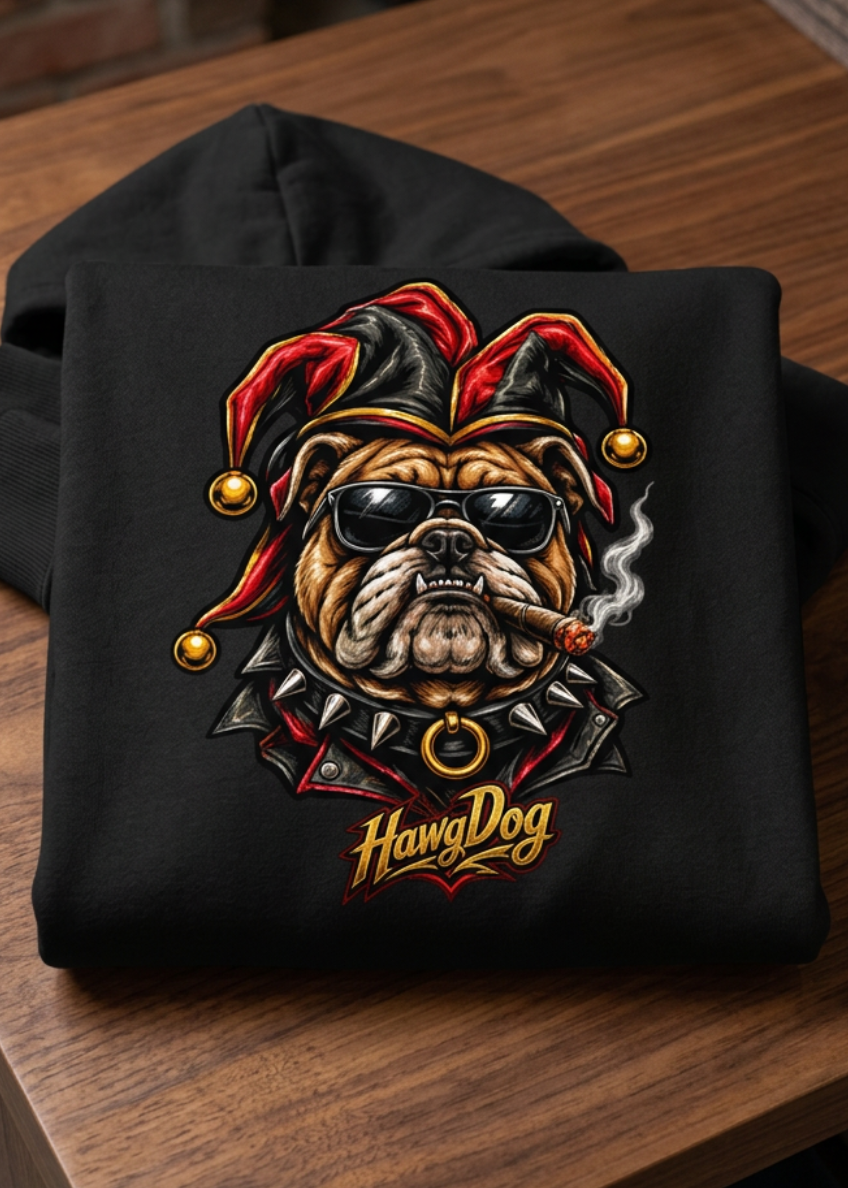 HawgDogs Ded-Dog's Hand Premium Hoodie - Classic Black back