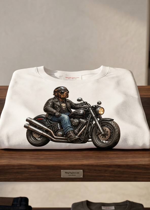 HawgDogs Chocolate Biker Men's Tee Shirt