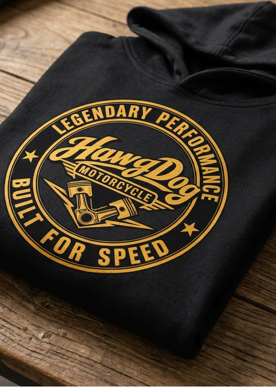 HawgDogs Oil Can Annie Hoodie - Black back