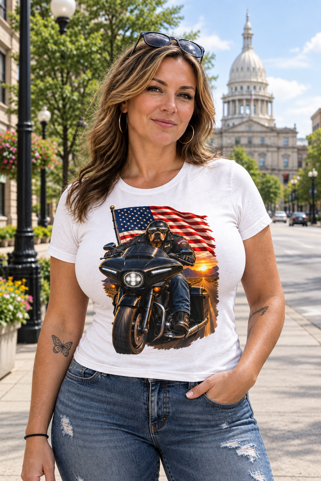 American Dog men's tee shirt by HawgDog Gear