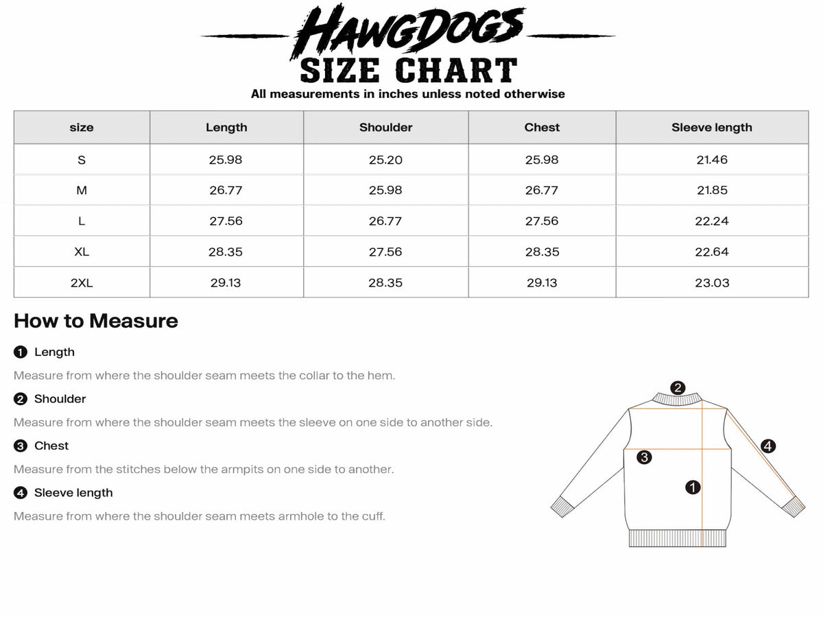 HawgDogs RW0035 Ultimate Fleece-147 Hoodie size chart S-2XL