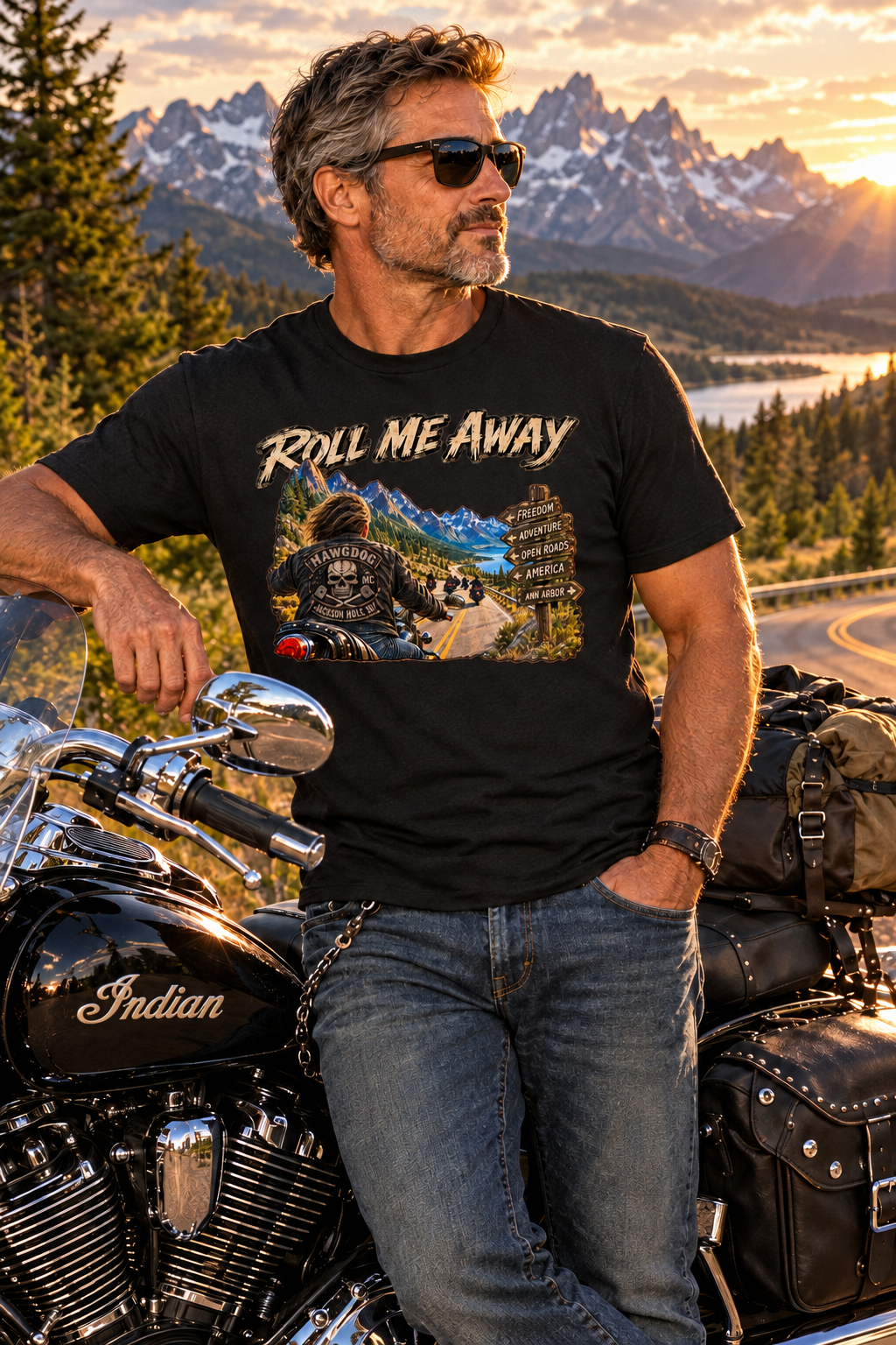 Roll Me Away men's tee shirt by HawgDog Gear