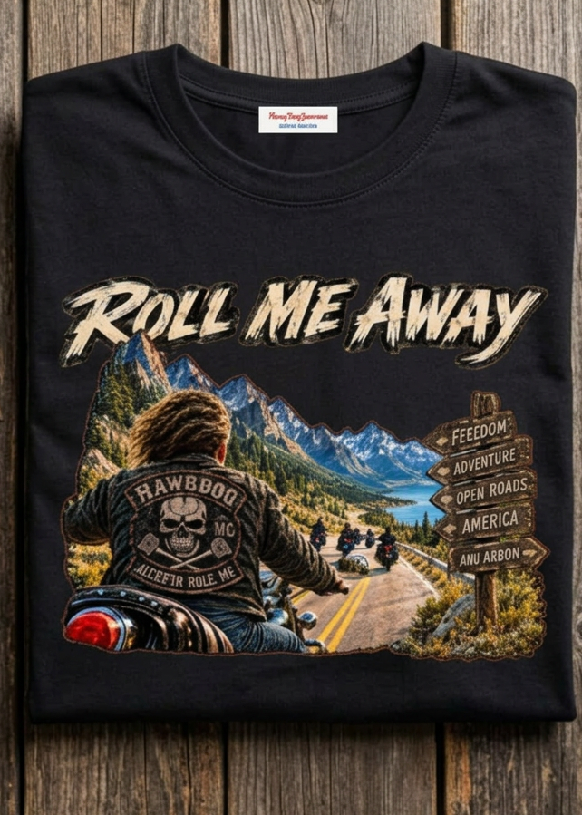 Roll Me Away men's tee shirt by HawgDog Gear