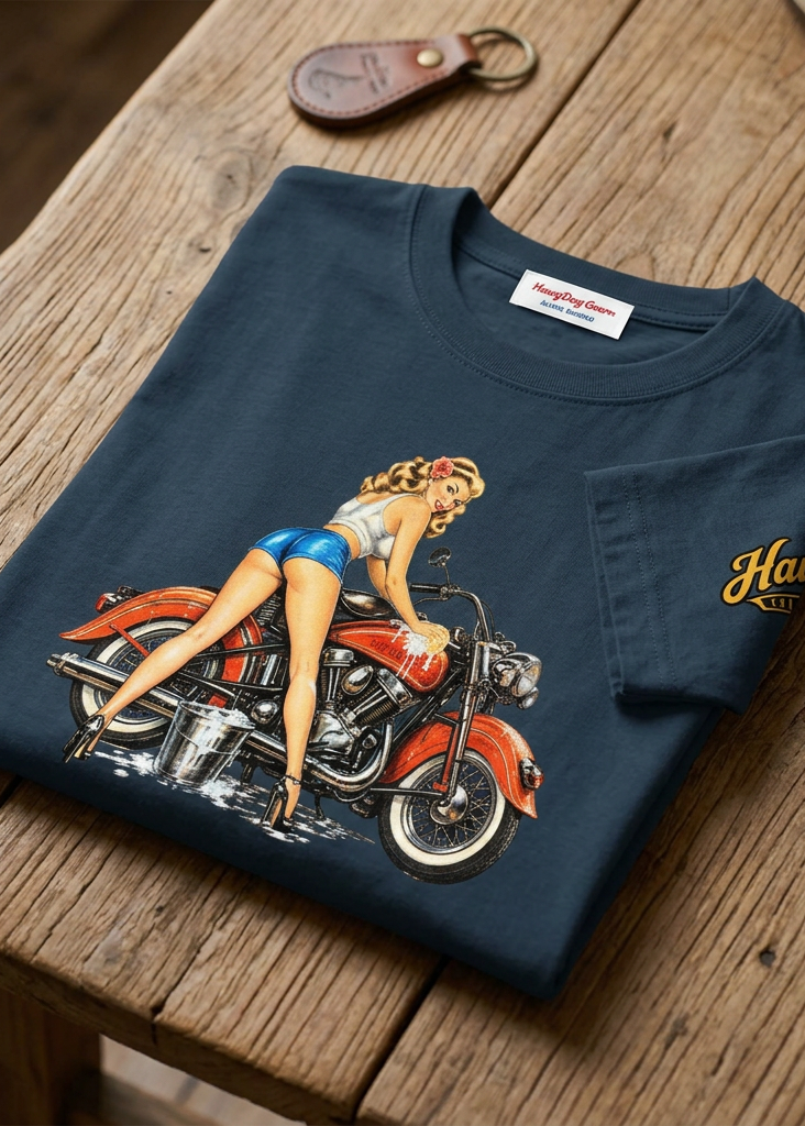 HawgDogs Polishing Patty Tee Shirt - Navy Blue front