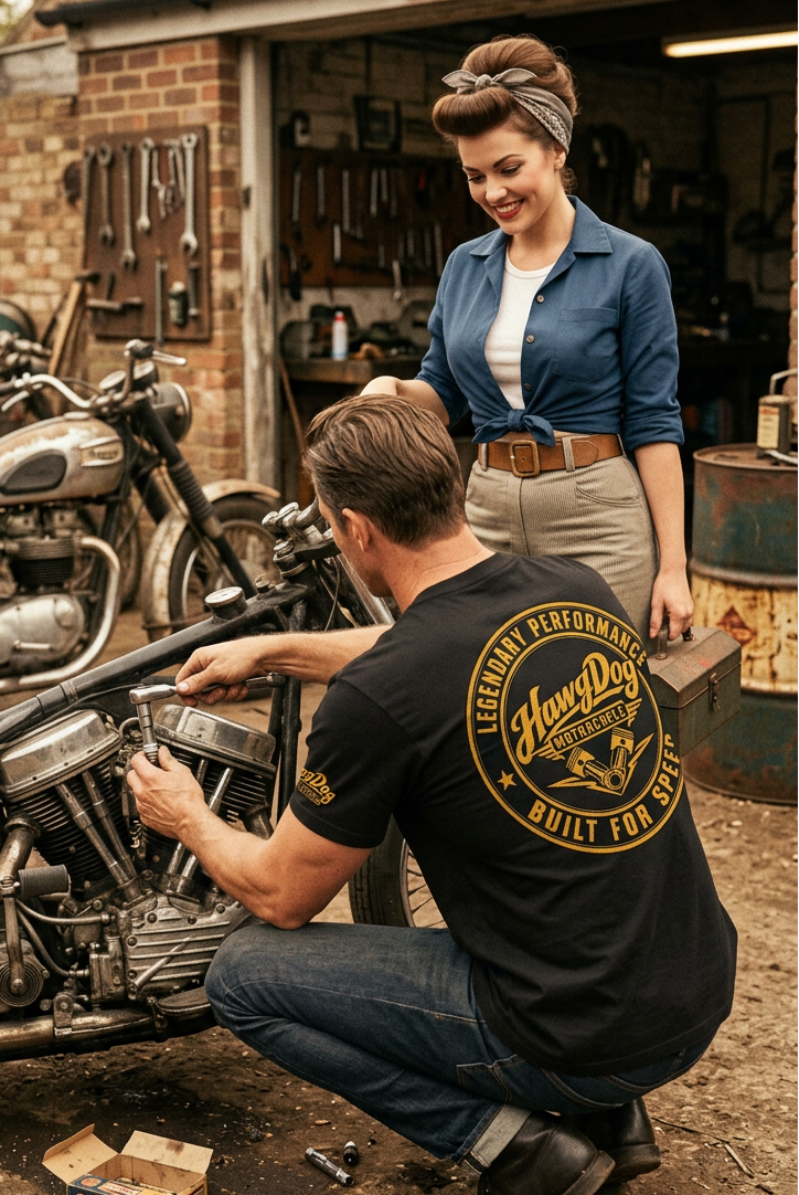 Spark Plug Sally men's tee shirt by HawgDog Gear